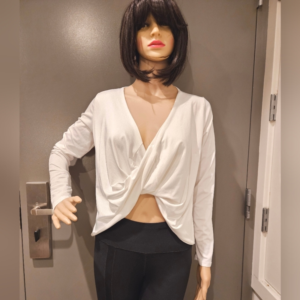 🎉SALE!! Crisscross Wrap Blouse